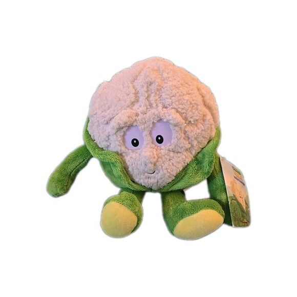Cauliflower Vitamin Goodness Gang Body Squad Plush Toy 10" x 13" Soft Vegetable - Picture 1 of 12